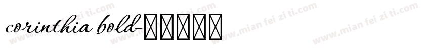 corinthia bold字体转换
